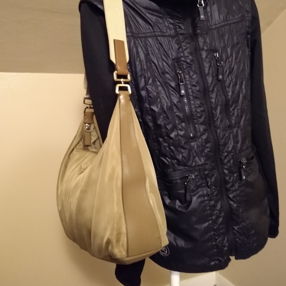 Auth Prada Tessuto Bag, awesome! Leather & Nylon - Picture 2 of 8